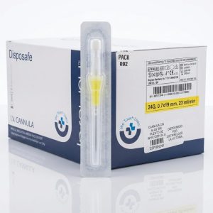 Cánula Intravenosa Disposafe 24G (Caja de 100)