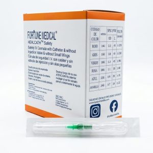Cánula de Seguridad IV 18G Healcath (Fortune Medical)