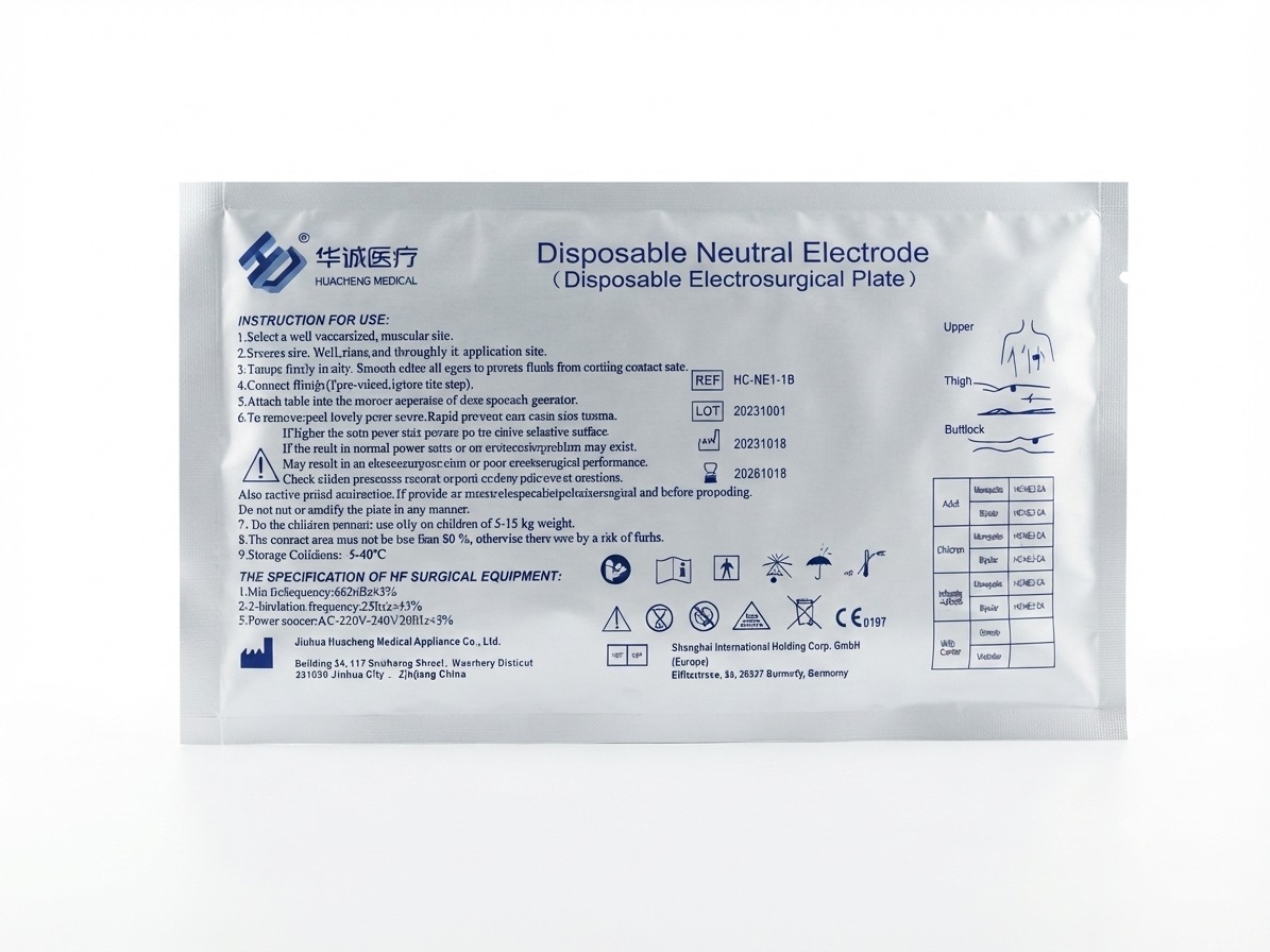 Electrodo Neutro Desechable (Placa de Electrobisturí)